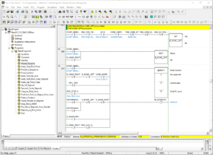 PLC software screenshot